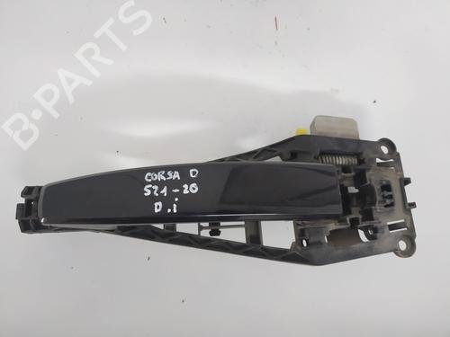 Used Front left exterior door handle OPEL CORSA D (S07) [2006-2015]  19556592