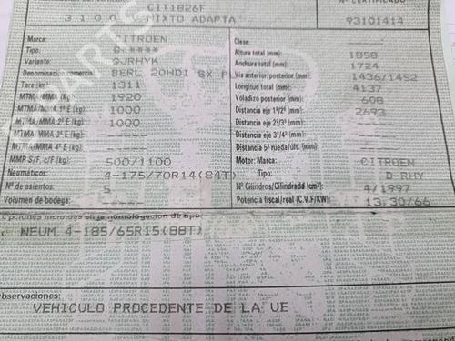 Used Parts CITROËN BERLINGO / BERLINGO FIRST Box Body/MPV (M_) 2.0 HDI 90 4WD (MBRHY, MCRHY) 4524569