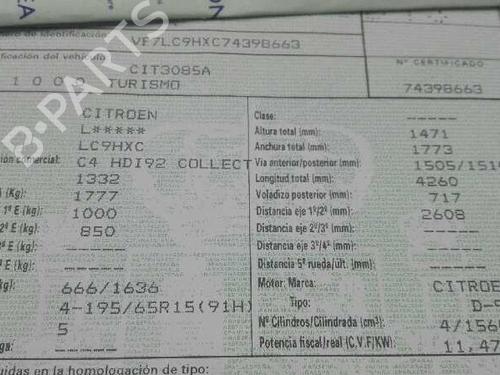 Right front window motor CITROËN C4 I (LC_)  | BP19565288E20 