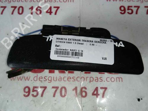 Used Rear right exterior door handle CITROËN SAXO (S0, S1) [1996-2004]  19551176