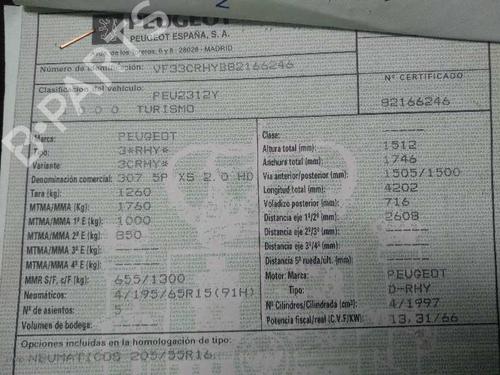 Warning switch PEUGEOT 307 (3A/C) 2.0 HDi 90 | BP19560344I22 