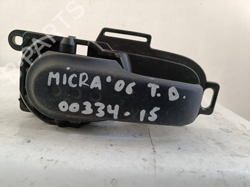 Højre bagtil invendig håndtag NISSAN MICRA III (K12) 1.2 16V (80 hp) 19569548
