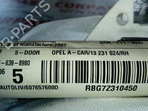 Right curtain airbag OPEL ASTRA H (A04)  | BP19552091C12 