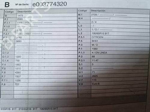 Used Parts CITROËN BERLINGO / BERLINGO FIRST MPV (MF_, GJK_, GFK_) [1996-2025]  4338857