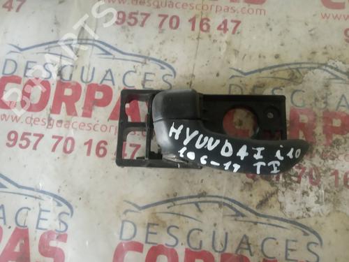 Used Rear left interior door handle HYUNDAI i10 I (PA) [2007-2018]  19660353