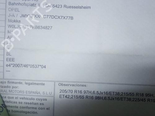Elektronensonde OPEL MOKKA / MOKKA X (J13)  | BP19572298M84 