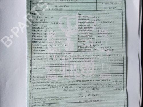 Venstre Baklys OPEL ZAFIRA A MPV (T98) 2.0 DTI 16V (F75) | BP19559820C34 