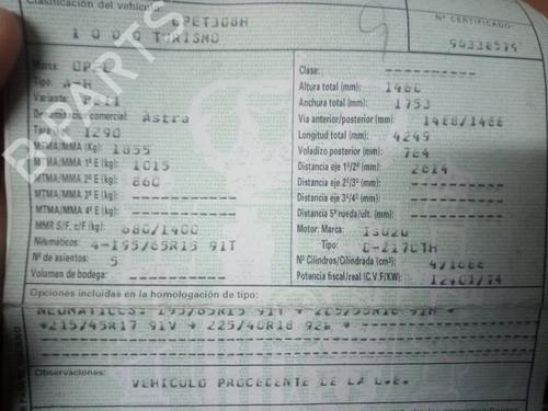 Right rear window switch OPEL ASTRA H (A04) | BP19660883I28