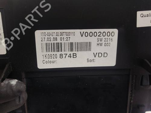 Instrument cluster VW GOLF V (1K1)  | BP19570159C47 