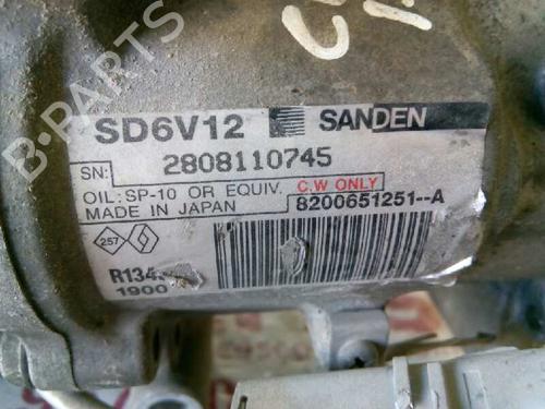 AC compressor RENAULT CLIO III (BR0/1, CR0/1)  | BP19546743M34 