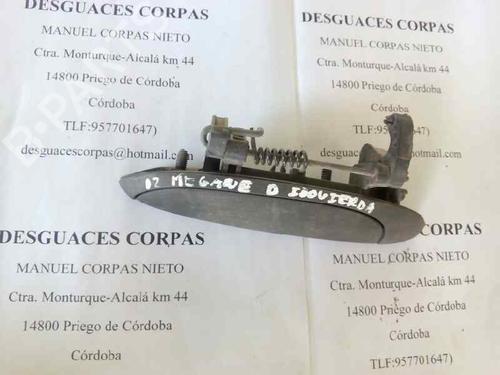Used Front left exterior door handle RENAULT MEGANE I Coach (DA0/1_) 1.6 e (DA0F) (90 hp) 19546123