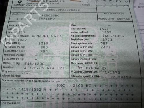 Engine RENAULT CLIO II (BB_, CB_) 1.9 D (B/CB0E, BB0J) | BP19661886M1 