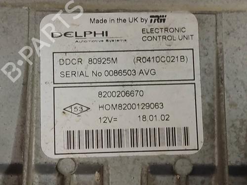 Engine control unit (ECU) RENAULT CLIO II (BB_, CB_)  | BP19571594M57 