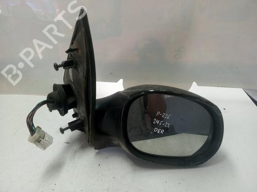 Used Right mirror PEUGEOT 206 Hatchback (2A/C) 1.6 16V (109 hp) 19565310