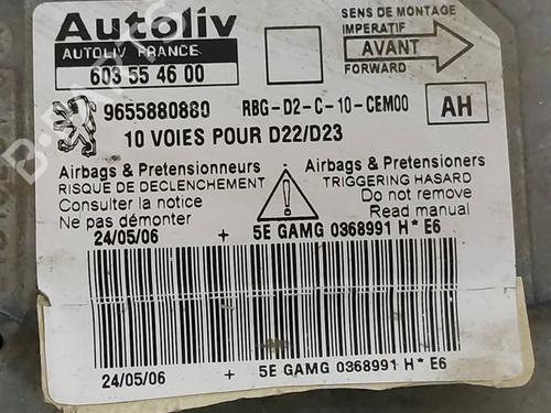 ECU airbags PEUGEOT 407 (6D_)  | BP19570940M53 