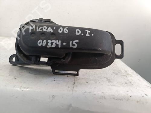 Used Front left interior door handle NISSAN MICRA III (K12) 1.2 16V (80 hp) 19569546