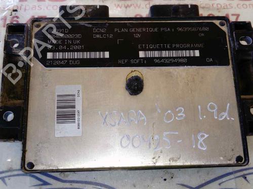 Used Engine control unit (ECU) CITROËN XSARA (N1) 1.9 D (70 hp) 19551731