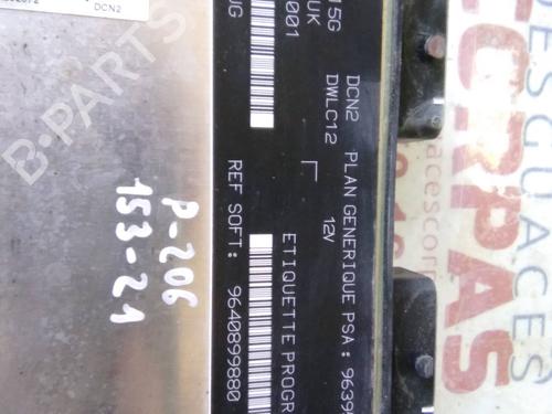 Engine control unit (ECU) PEUGEOT 206 Hatchback (2A/C) 1.9 D | BP19555694M57 