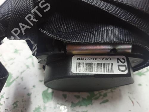 Rear right seatbelt CITROËN C3 Picasso (SH_)  | BP19561598I28 