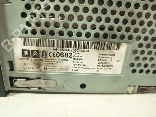 Radio CITROËN C5 III (RD_) 3.0 HDi 240 (RDX8CA) | BP36295087E6 - Image 5