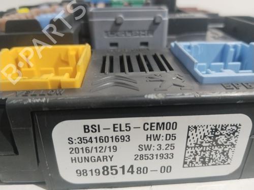 Fuse box CITROËN C4 Grand Picasso II (DA_, DE_) 1.2 THP 130 | BP21396416E1 