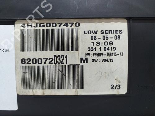 Instrument cluster RENAULT MEGANE II (BM0/1_, CM0/1_) 1.9 dCi | BP13473876C47 
