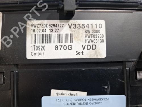 Instrument cluster VW TOURAN (1T1, 1T2) 2.0 TDI | BP26741056C47 