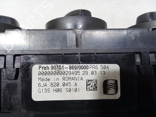 Climate control SEAT TOLEDO IV (KG3) 1.6 TDI | BP29574249I5 