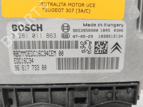 Engine control unit (ECU) PEUGEOT 307 (3A/C) 1.6 HDi | BP36914993M57 - Image 4