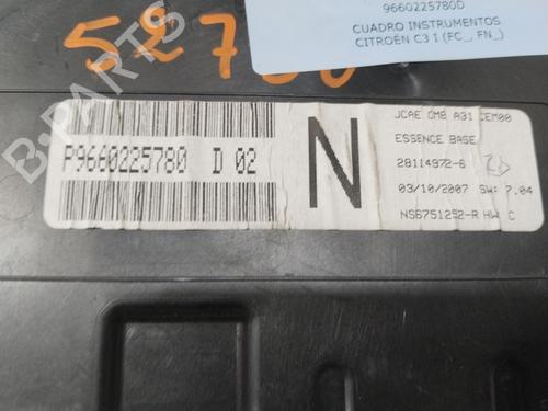 Instrument cluster CITROËN C3 I (FC_, FN_) 1.4 i | BP29520808C47 