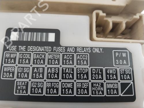 Fuse box SUZUKI SX4 (EY, GY)  | BP19393465E1 
