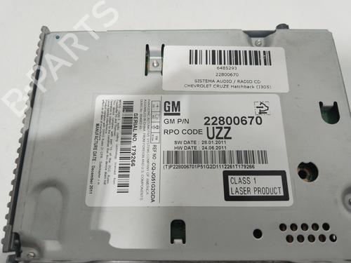 Radio CHEVROLET CRUZE Hatchback (J305) 1.7 D | BP24865340E6 - Image 9