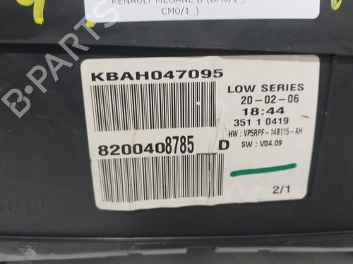 Instrument cluster RENAULT MEGANE II (BM0/1_, CM0/1_) 1.5 dCi (BM1F, CM1F) | BP21771045C47 
