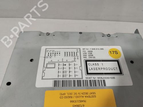 Radio SEAT IBIZA IV SC (6J1, 6P5) 1.4 | BP32097601E6 
