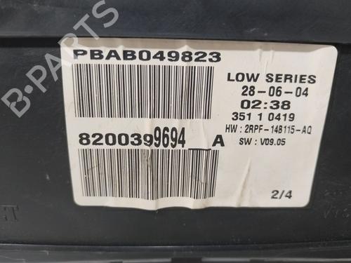 Instrument cluster RENAULT MEGANE II (BM0/1_, CM0/1_) 1.6 16V (BM0C, CM0C) | BP29520810C47 