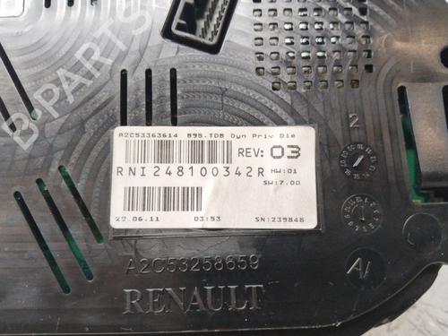 Instrument cluster RENAULT MEGANE III Hatchback (BZ0/1_, B3_)  | BP18724452C47 