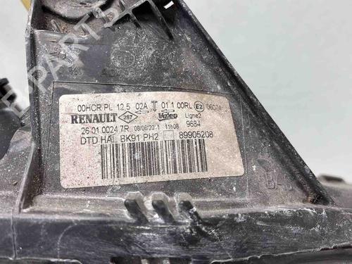 Højre forlygte Højre forlygte RENAULT LAGUNA III (BT0/1) 1.5 dCi (BT00, BT0A, BT0T, BT1J) (110 hp) 37279916 37279916