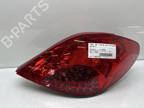 Used Right taillight PEUGEOT 207 (WA_, WC_) 1.6 16V VTi (120 hp) 28281845