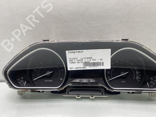 Used Instrument cluster PEUGEOT 208 I (CA_, CC_) 1.6 HDi (92 hp) 29706863