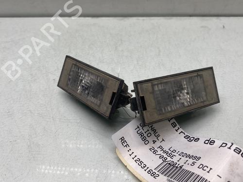 Used Licence plate light RENAULT CLIO IV (BH_) 1.5 dCi 75 (75 hp) 29507988