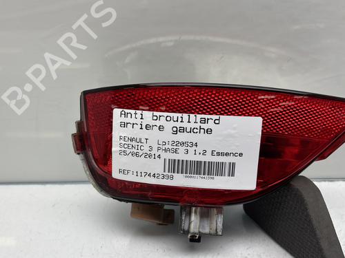 Used Rear fog light RENAULT SCÉNIC III (JZ0/1_) 1.2 TCe (116 hp) 31707945