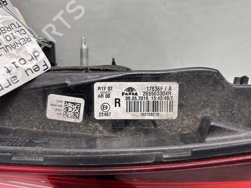 Right tailgate light RENAULT CLIO V (B7_) 1.3 TCe 130 (B7MF) | BP32297168C80 - Image 2