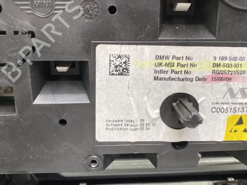 Used Instrument cluster Instrument cluster MINI MINI Convertible (R57) Cooper (120 hp) 27657603 27657603