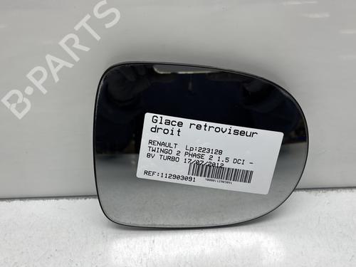 Spejlglas højre RENAULT TWINGO II (CN0_) 1.5 dCi 75 (75 hp) 29508167
