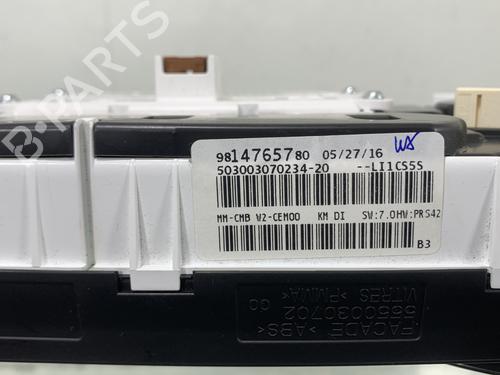 Instrument cluster PEUGEOT 508 SW I (8E_) 1.6 BlueHDi 120 | BP30887831C47 