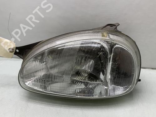 Used Left headlight OPEL CORSA B (S93) 1.2 i (F08, F68, M68) (45 hp) 21263556