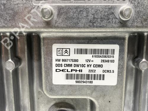 Engine control unit (ECU) PEUGEOT 508 SW I (8E_) 2.0 HDi RXH Hybrid4 | BP26966642M57 - Image 3