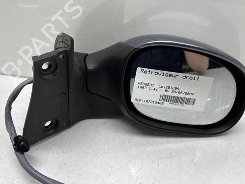 Used Right mirror PEUGEOT 1007 (KM_) 1.4 (75 hp) 28496459