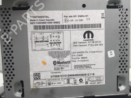 Radio FIAT TIPO Saloon (356_, 357_)  | BP19958768E6 