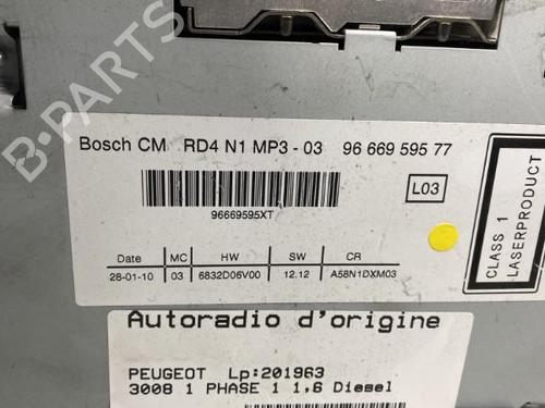 Radio PEUGEOT 3008 I MPV (0U_) 1.6 HDi | BP20025461E6 